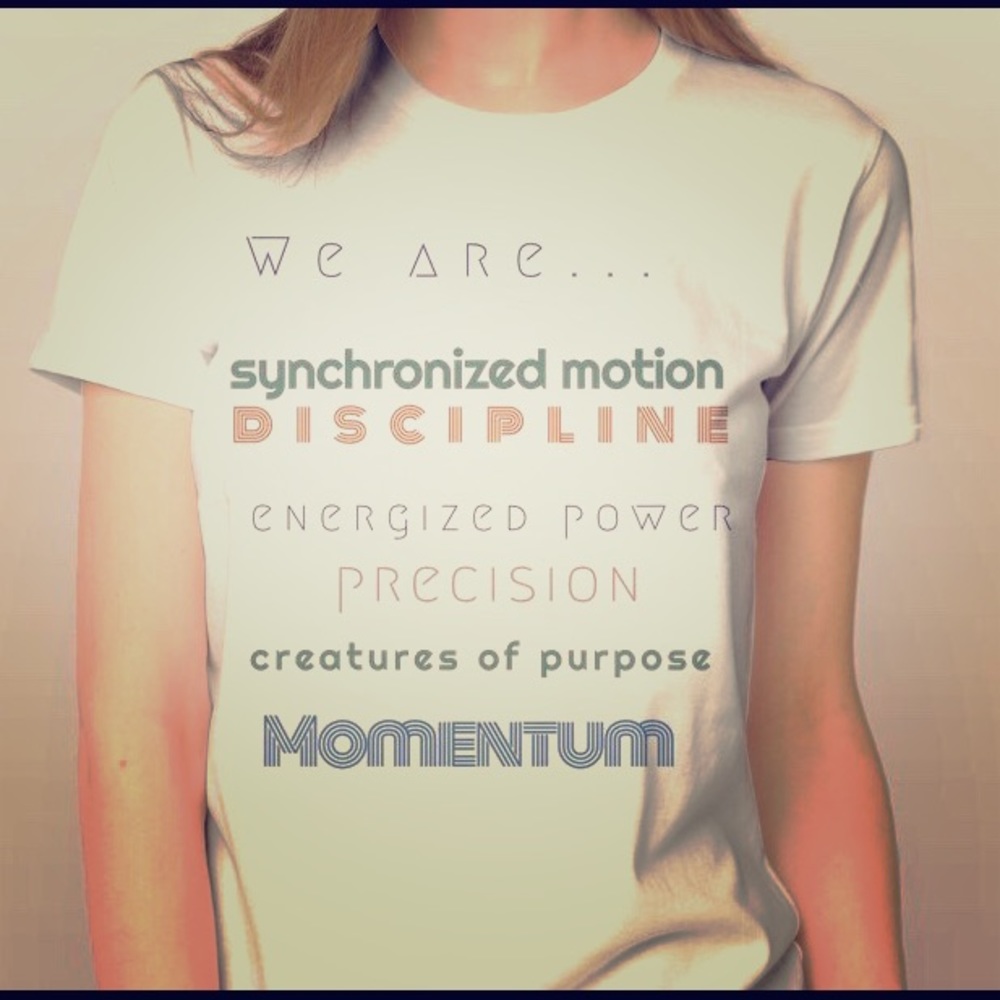 ‘Momentum’ T-shirt by Abbie